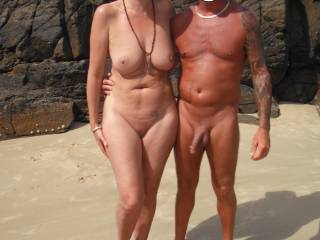 Beach nudist cum