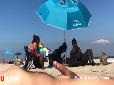 Licking beach cums seconds must
