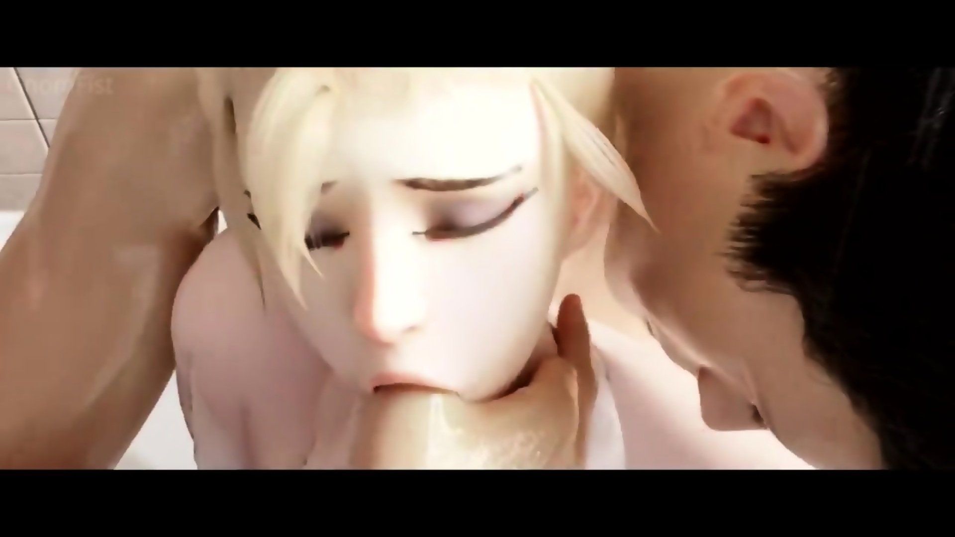 Blue E. reccomend mercy fucked shower overwatch blender animation