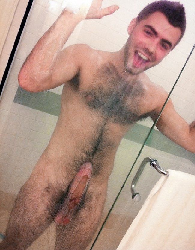 best of Cum hairy men shower