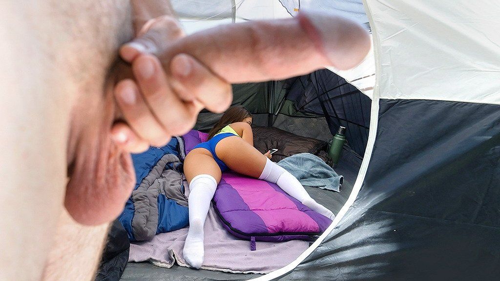 best of While girl camping pounded