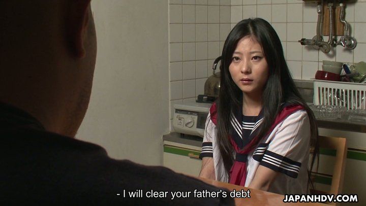 Japanese daughter pay debt her pussy