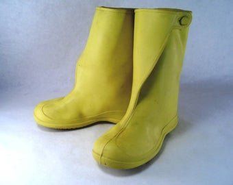 1950s rubber boots fetish