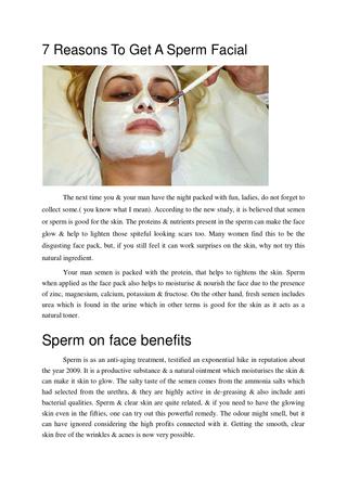 best of Facial Benefits of sperm