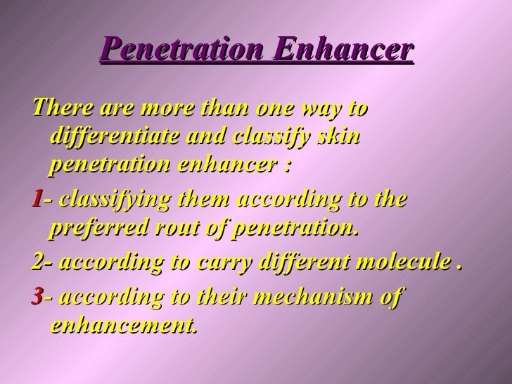 Top 10 cosmetic penetration enhancers
