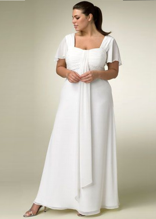 Informal wedding gowns for mature women