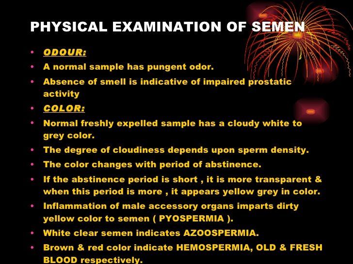 best of Of color Meaning sperm