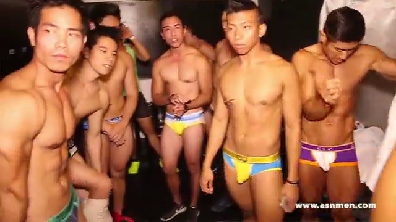 Asian male underwear models