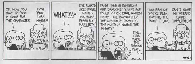 Dungeons and dragons comic strip