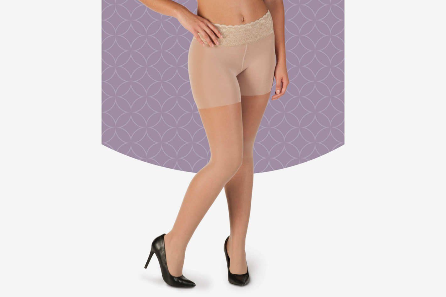 Pantyhose with tiny panty liner