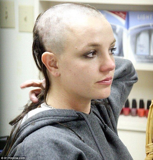 Brittany hair off shaved spear