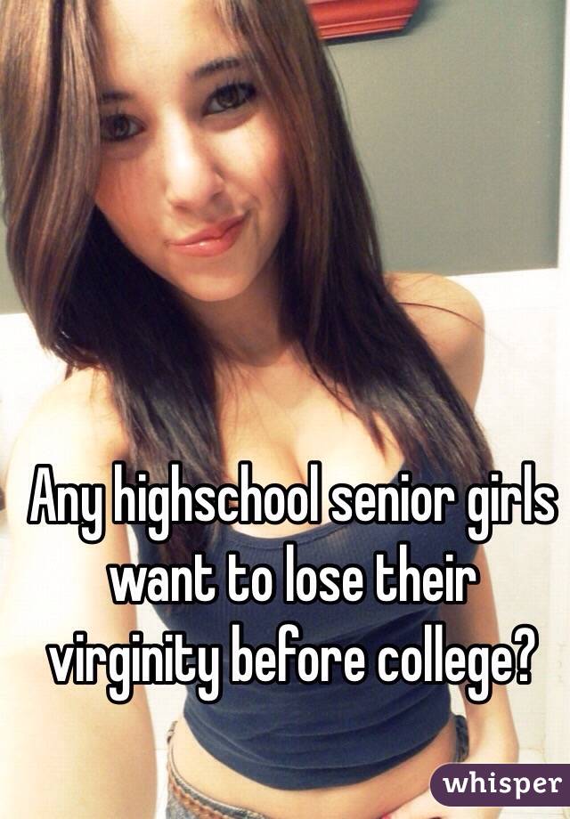 Saint reccomend Girl looking to lose virginity