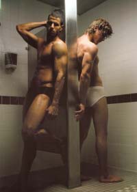 Gays under shower