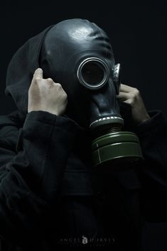 Respirator gas mask story home fetish bike