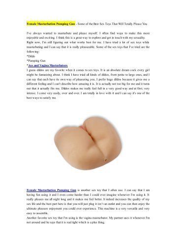 Short-Fuse reccomend Female masturbation series pdf