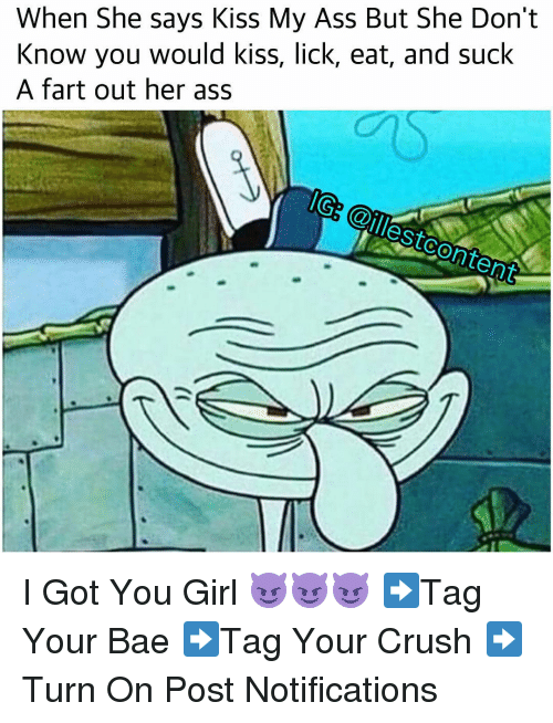 Ass lick girl farts