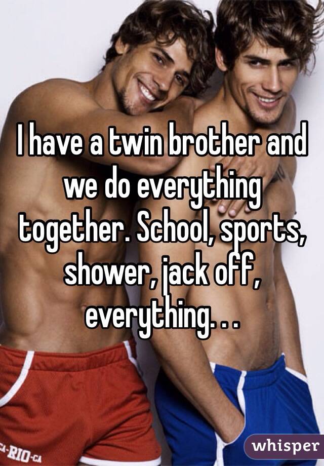 Brothers jack off