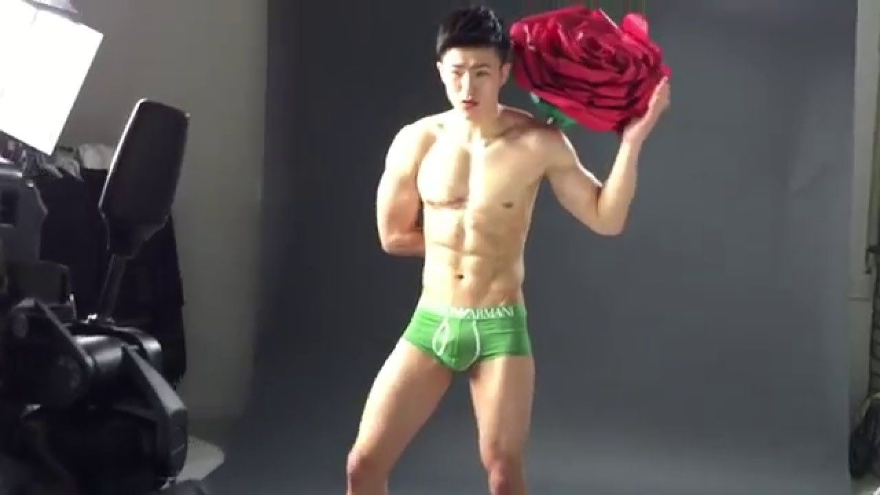 Asian male underwear models