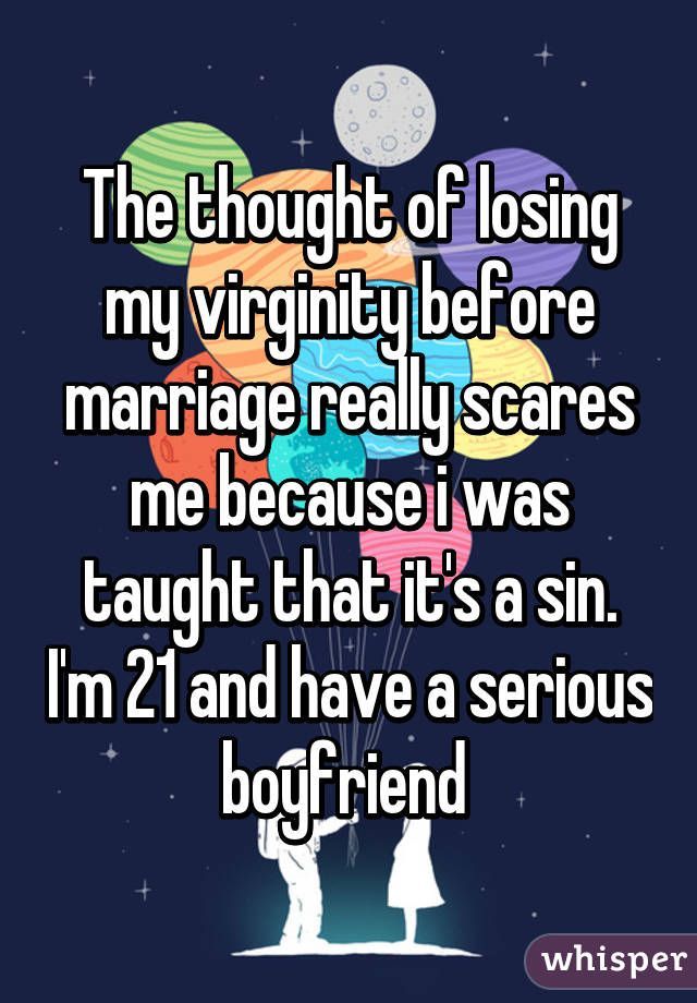 Thoughts on losing virginity
