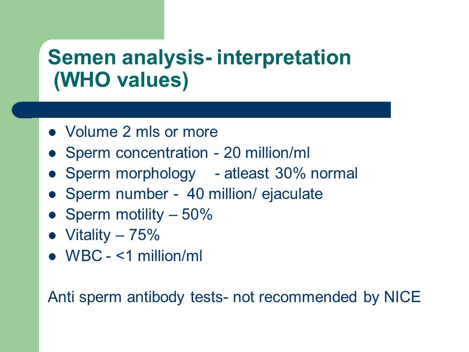 best of Analysis Interpretation of sperm