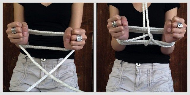 Basecamp reccomend Bondage tape rope people tying tie