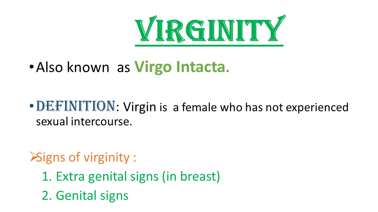 System virginity detector