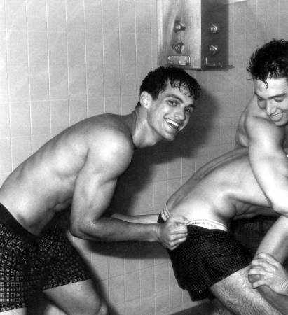 Gays under shower