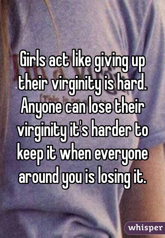 Girls who lost their virginity